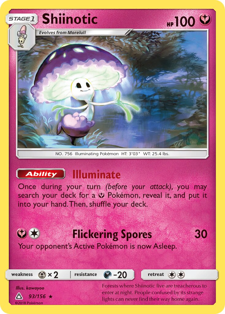 Shiinotic 093/156 — Ultra Prism (English Pokémon TCG card)