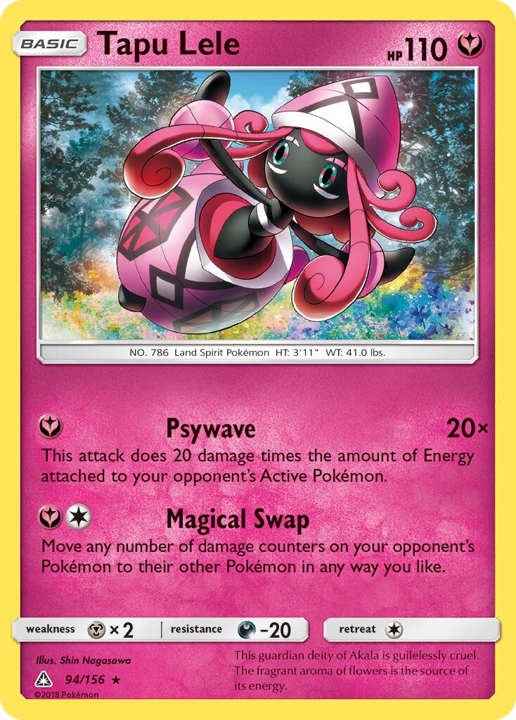 Tapu Lele 094/156 — Ultra Prism (English Pokémon TCG card)