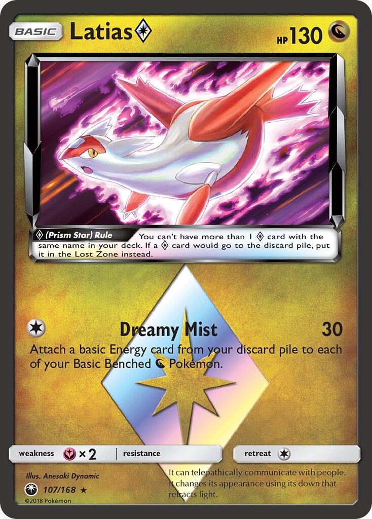 Latias ◇ 107 — Celestial Storm (English Pokémon TCG card)
