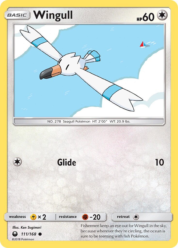 Wingull 111 — Celestial Storm (English Pokémon TCG card)