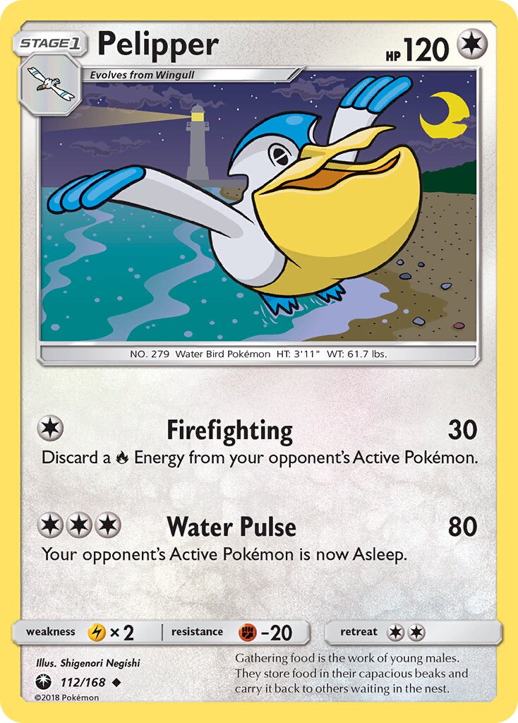 Pelipper 112 — Celestial Storm (English Pokémon TCG card)