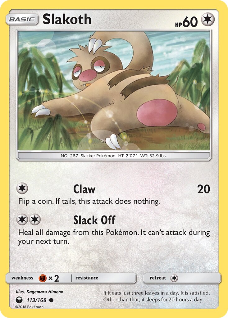 Slakoth 113 — Celestial Storm (English Pokémon TCG card)
