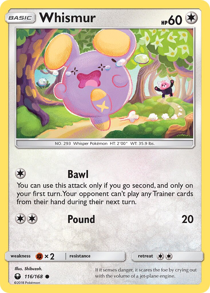 Whismur 116 — Celestial Storm (English Pokémon TCG card)