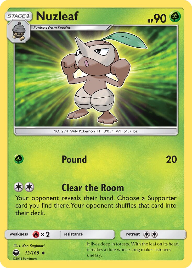 Nuzleaf 013 — Celestial Storm (English Pokémon TCG card)