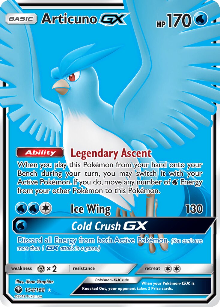 Articuno-GX 154 — Celestial Storm (English Pokémon TCG card)
