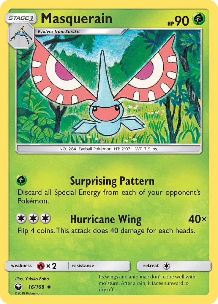 Masquerain 016 — Celestial Storm (English Pokémon TCG card)