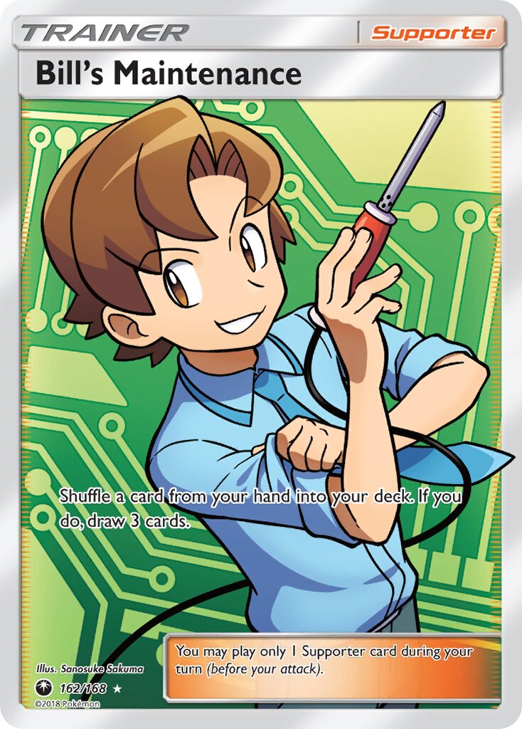 Bill's Maintenance 162 — Celestial Storm (English Pokémon TCG card)