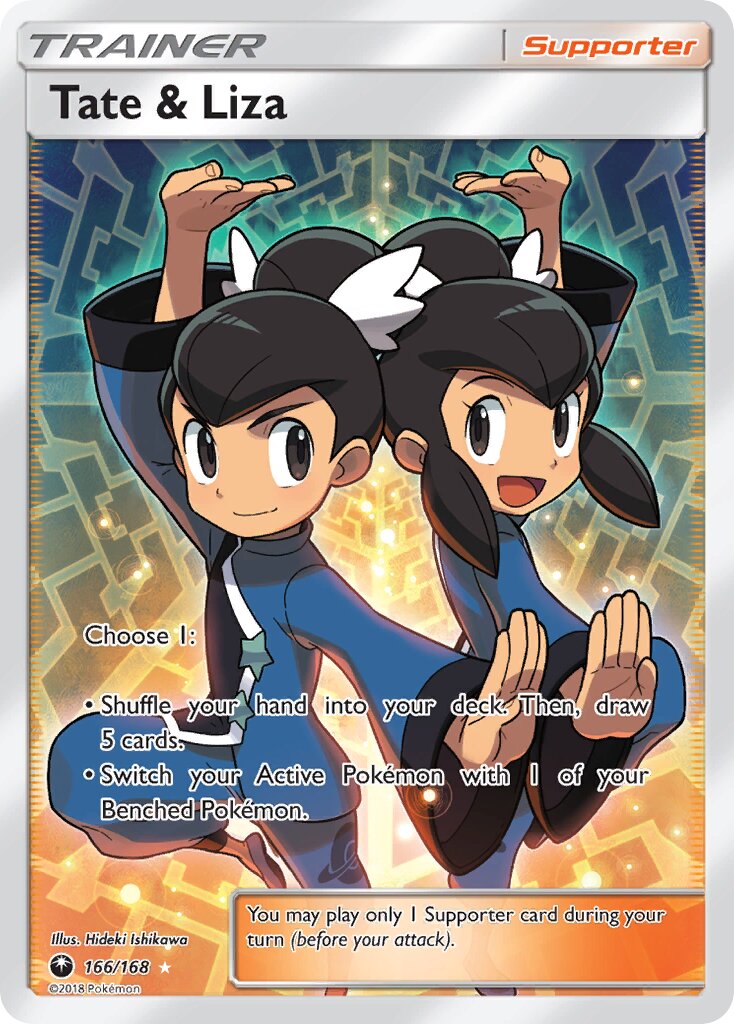 Tate & Liza 166 — Celestial Storm (English Pokémon TCG card)