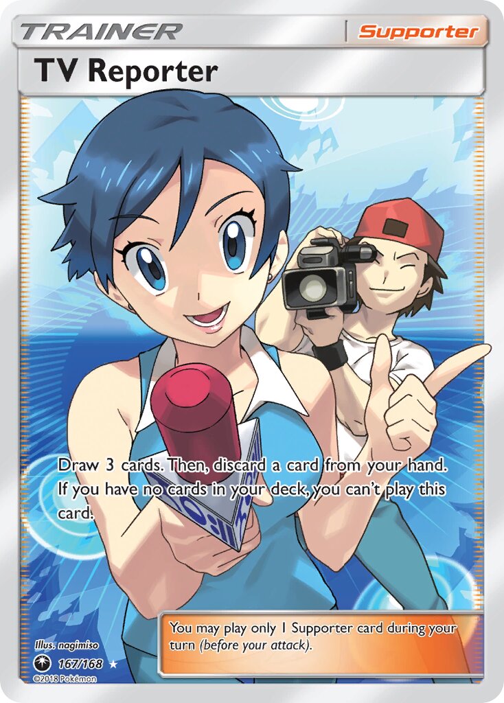 TV Reporter 167 — Celestial Storm (English Pokémon TCG card)