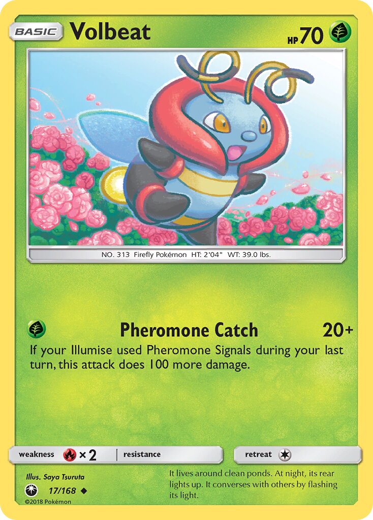 Volbeat 017 — Celestial Storm (English Pokémon TCG card)