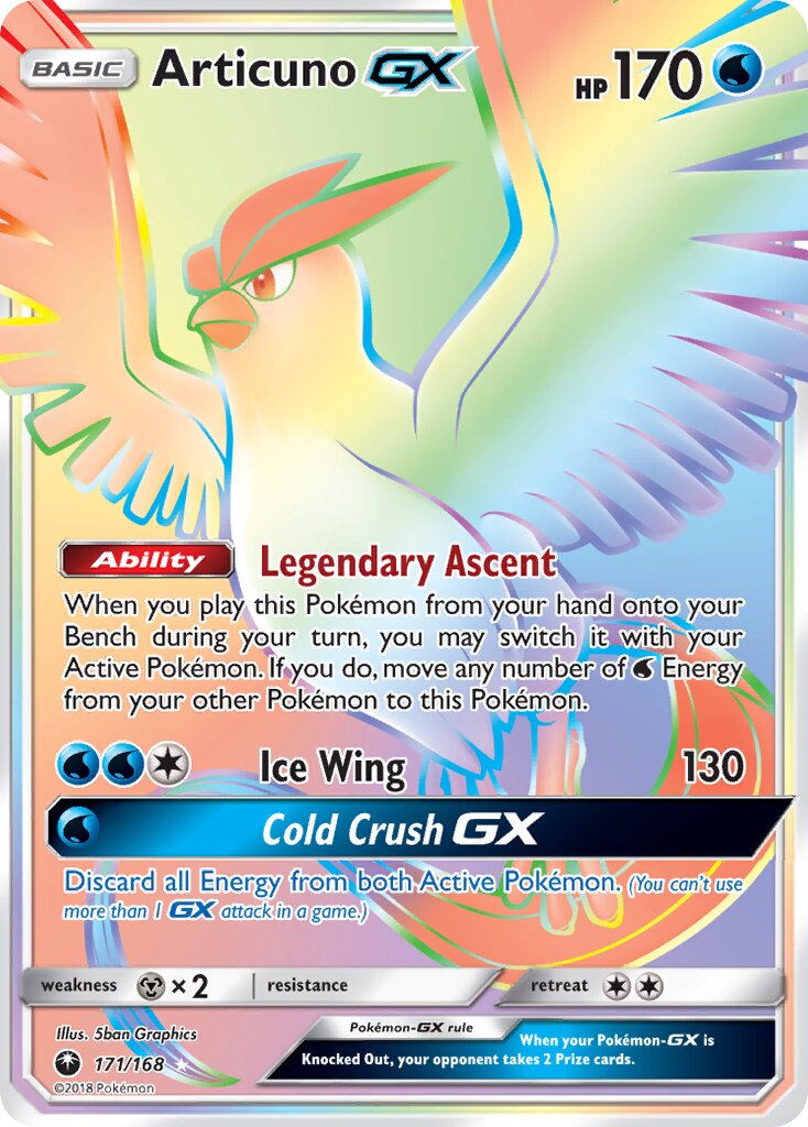 Articuno-GX 171 — Celestial Storm (English Pokémon TCG card)