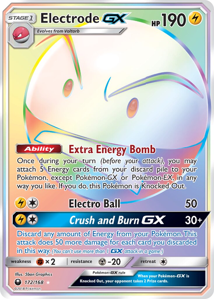 Electrode-GX 172 — Celestial Storm (English Pokémon TCG card)
