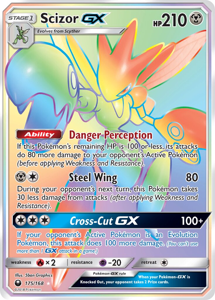 Scizor-GX 175 — Celestial Storm (English Pokémon TCG card)