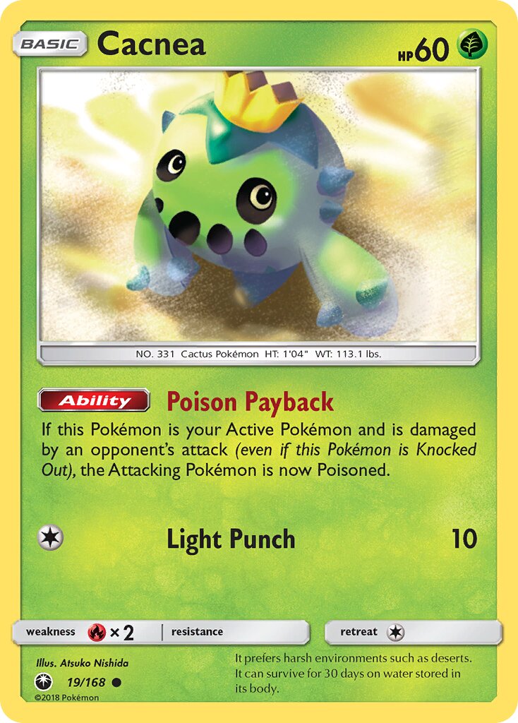 Cacnea 019 — Celestial Storm (English Pokémon TCG card)