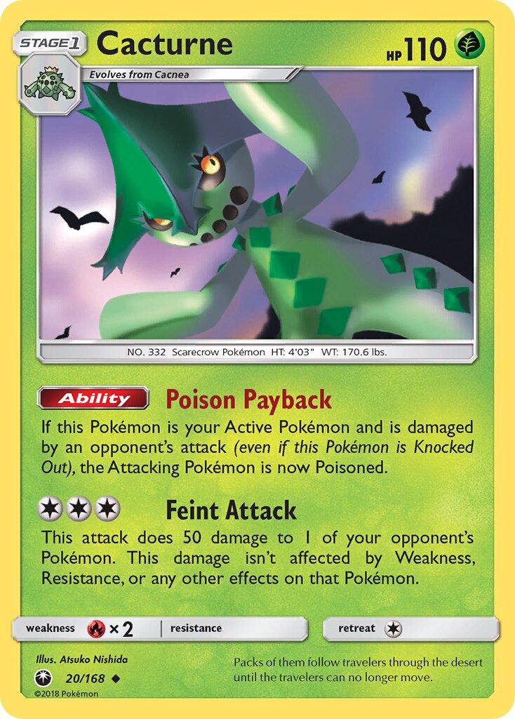 Cacturne 020 — Celestial Storm (English Pokémon TCG card)