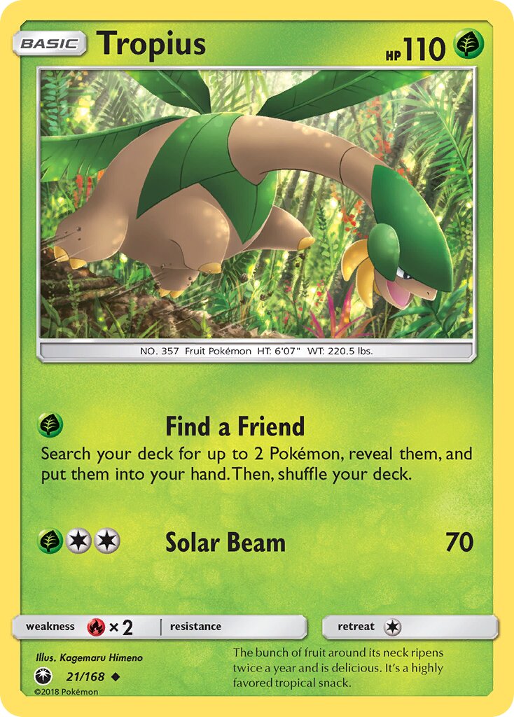 Tropius 021 — Celestial Storm (English Pokémon TCG card)