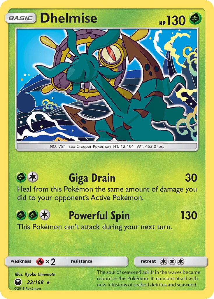 Dhelmise 022 — Celestial Storm (English Pokémon TCG card)