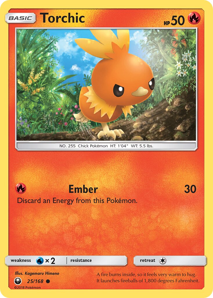 Torchic 025 — Celestial Storm (English Pokémon TCG card)