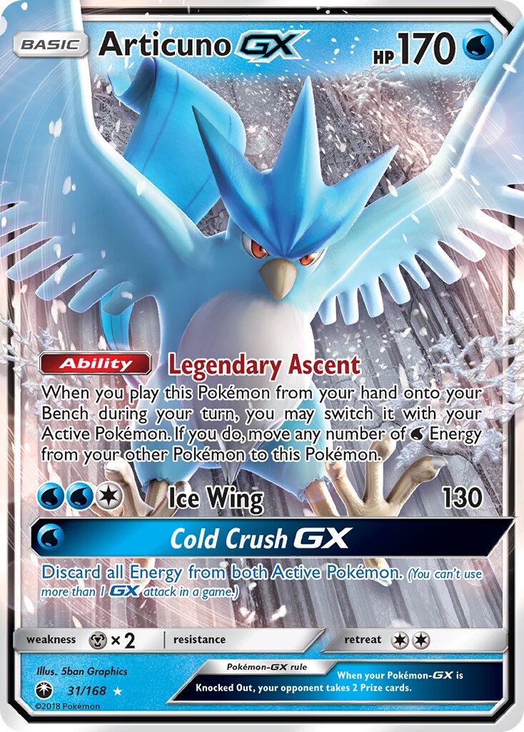 Articuno-GX 031 — Celestial Storm (English Pokémon TCG card)