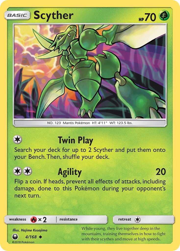 Scyther 004 — Celestial Storm (English Pokémon TCG card)