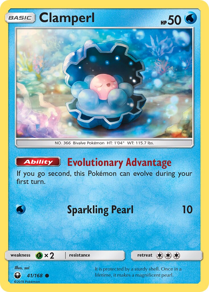 Clamperl 041 — Celestial Storm (English Pokémon TCG card)