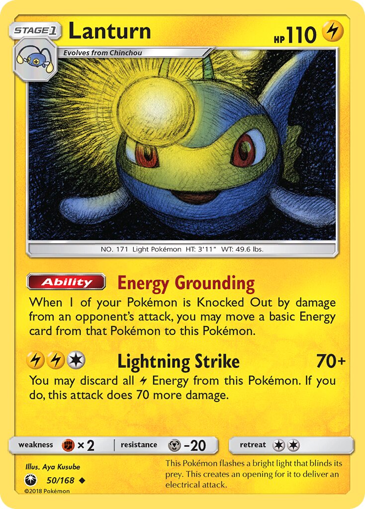 Lanturn 050 — Celestial Storm (English Pokémon TCG card)