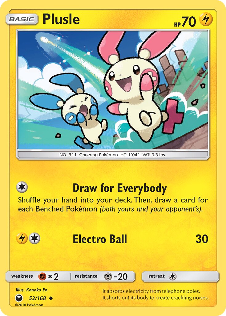 Plusle 053 — Celestial Storm (English Pokémon TCG card)