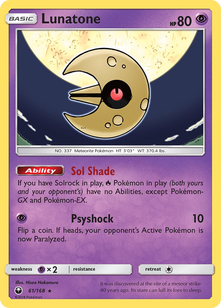 Lunatone 061 — Celestial Storm (English Pokémon TCG card)