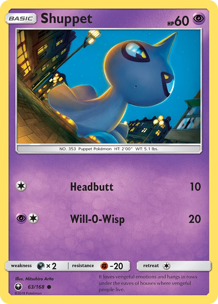 Shuppet 063 — Celestial Storm (English Pokémon TCG card)