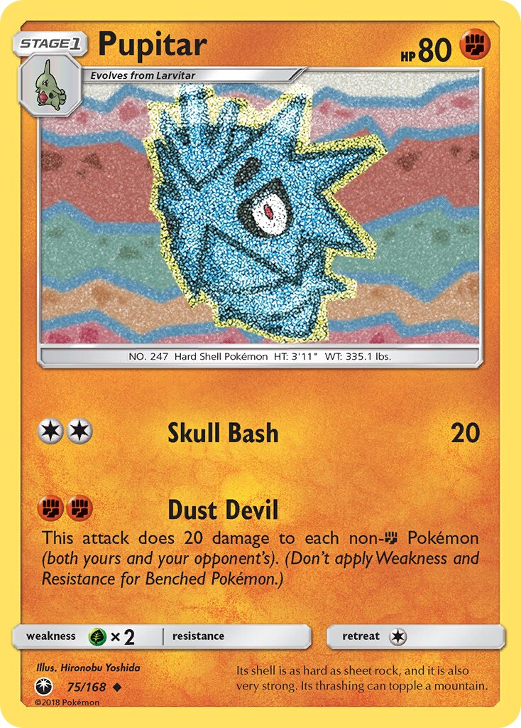Pupitar 075 — Celestial Storm (English Pokémon TCG card)