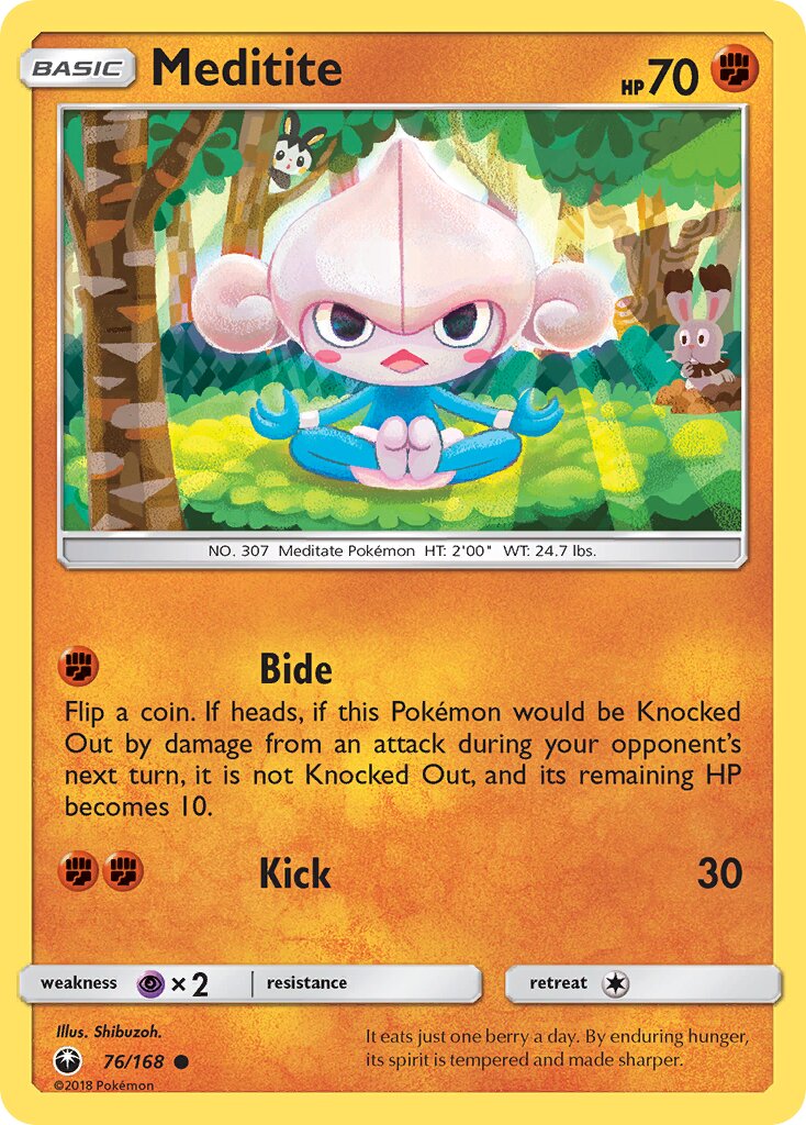 Meditite 076 — Celestial Storm (English Pokémon TCG card)