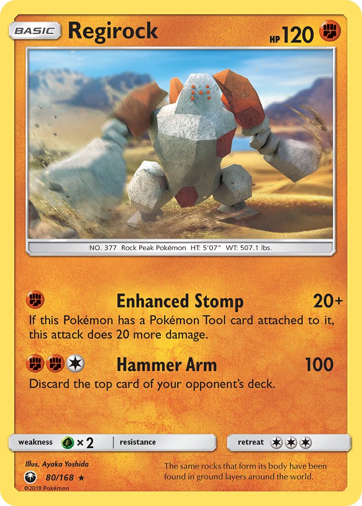 Regirock 080 — Celestial Storm (English Pokémon TCG card)