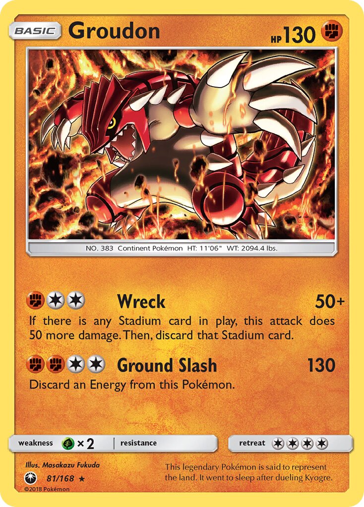 Groudon 081 — Celestial Storm (English Pokémon TCG card)
