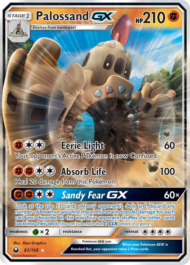 Palossand-GX 082 — Celestial Storm (English Pokémon TCG card)