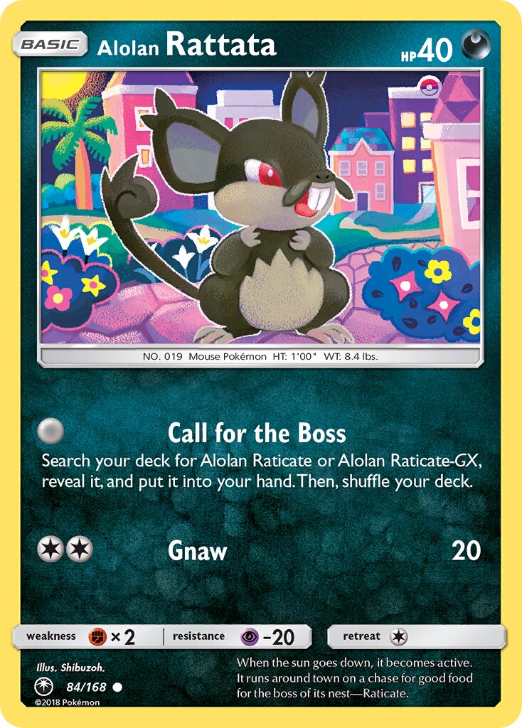 Alolan Rattata 084 — Celestial Storm (English Pokémon TCG card)