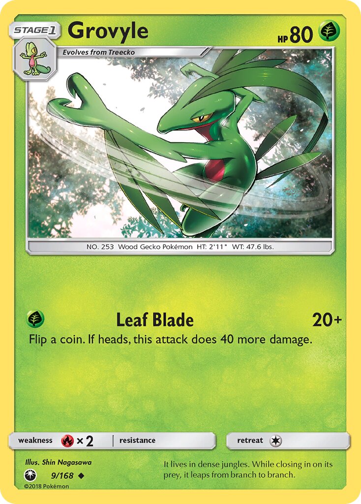 Grovyle 009 — Celestial Storm (English Pokémon TCG card)