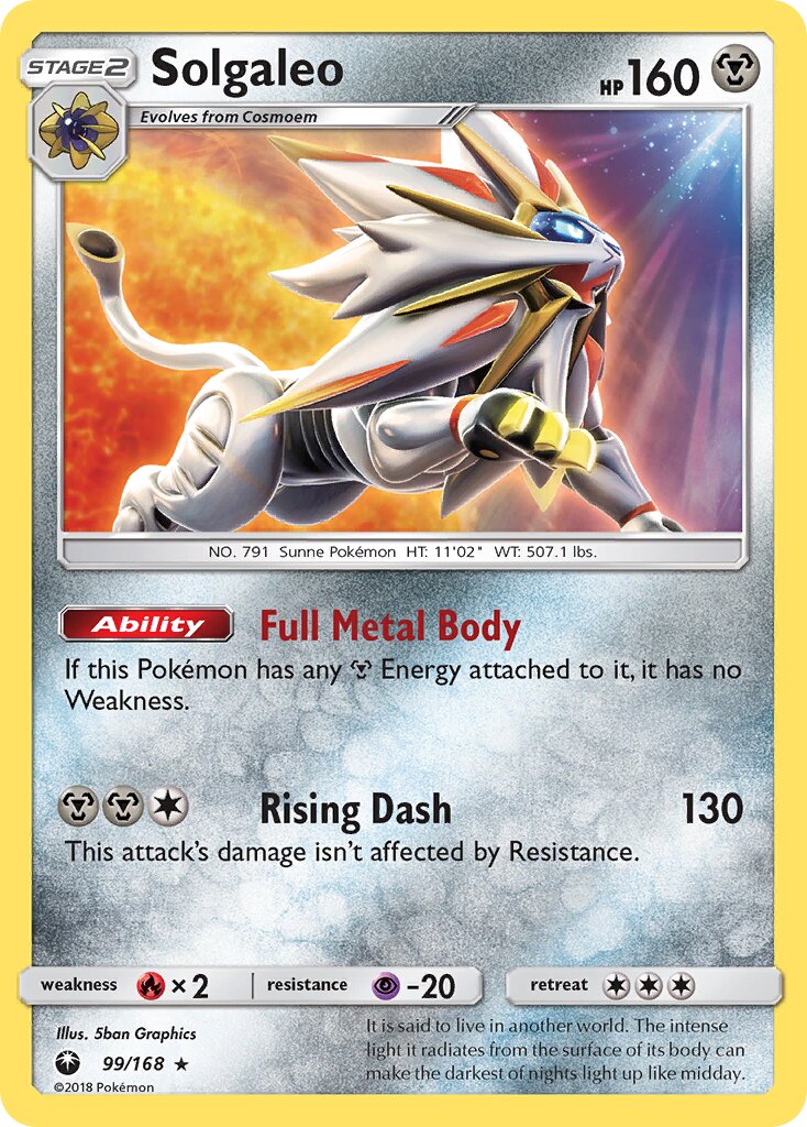 Solgaleo 099 — Celestial Storm (English Pokémon TCG card)