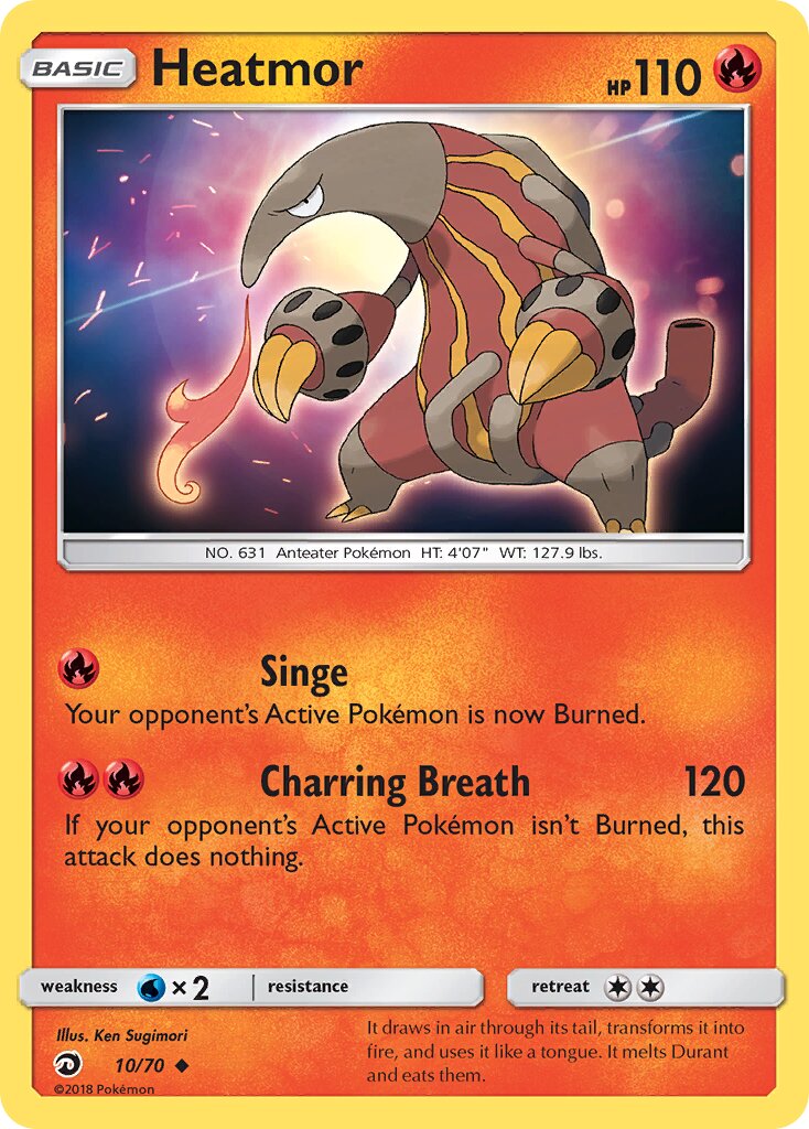Heatmor 010/70 — Dragon Majesty (English Pokémon TCG card)