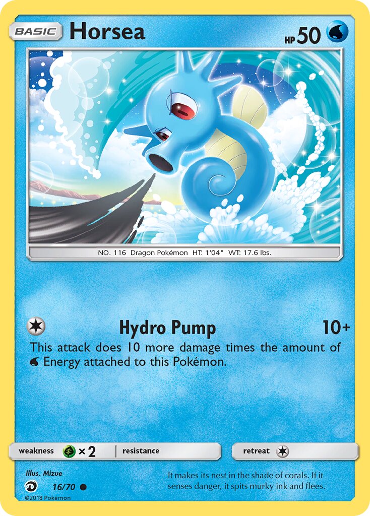 Horsea 016/70 — Dragon Majesty (English Pokémon TCG card)