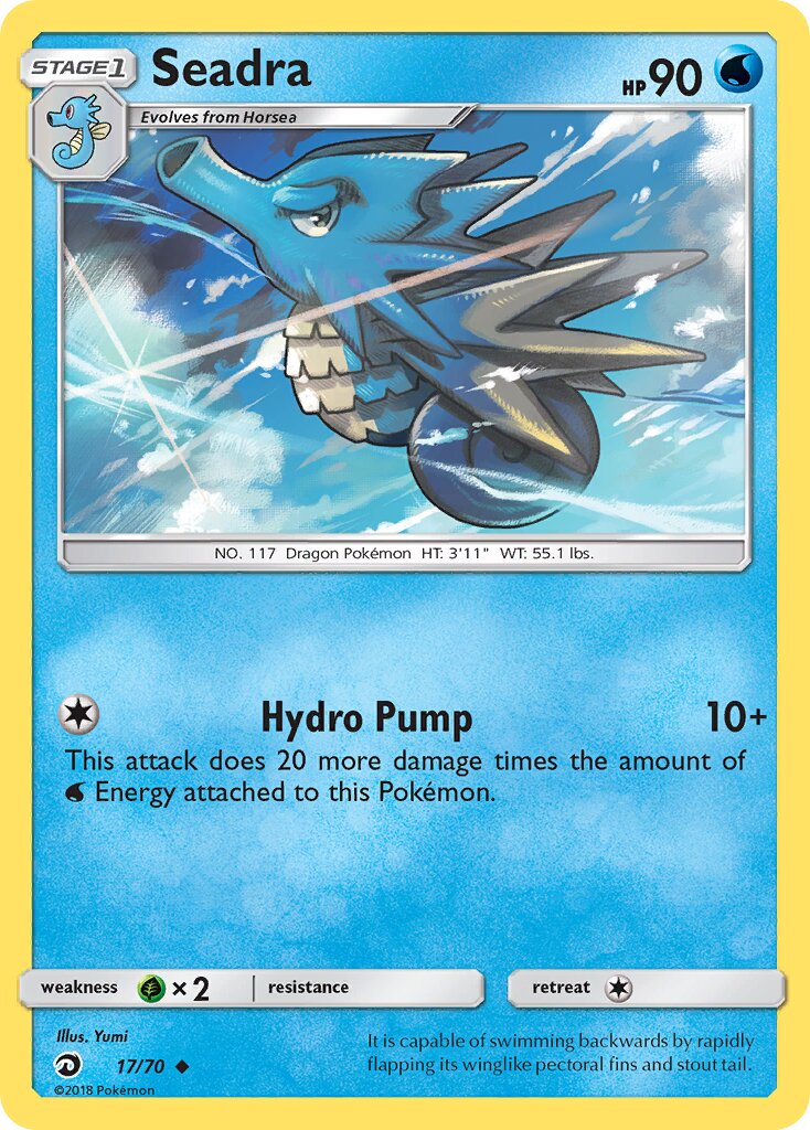 Seadra 017/70 — Dragon Majesty (English Pokémon TCG card)