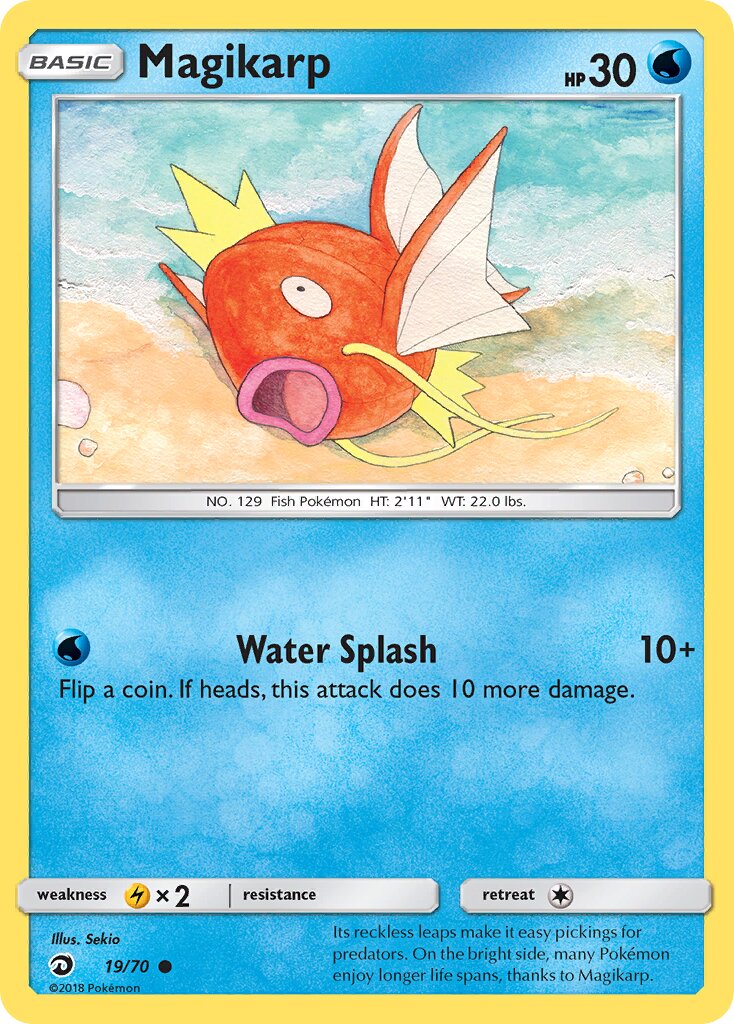 Magikarp 019/70 — Dragon Majesty (English Pokémon TCG card)