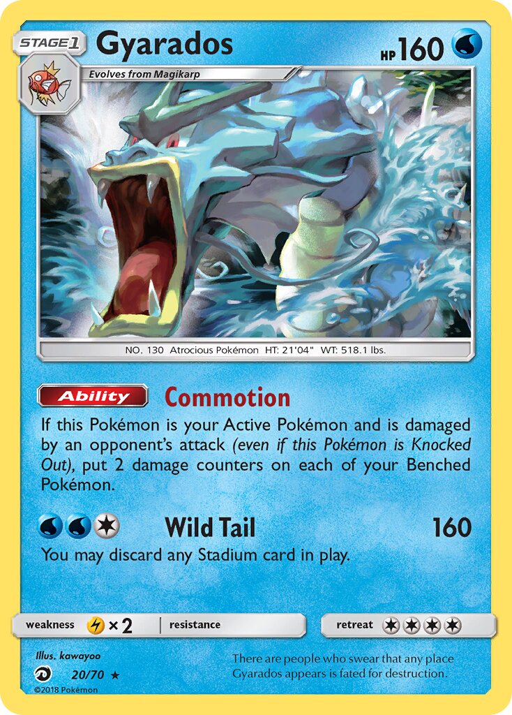 Gyarados 020/70 — Dragon Majesty (English Pokémon TCG card)