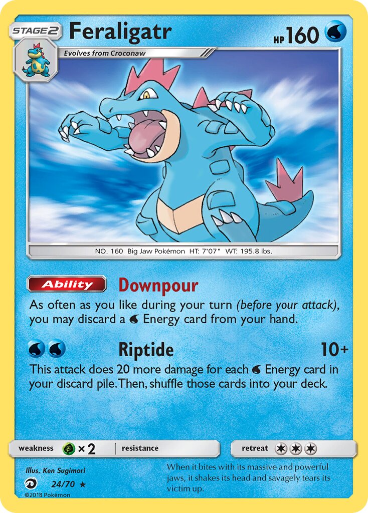 Feraligatr 024/70 — Dragon Majesty (English Pokémon TCG card)