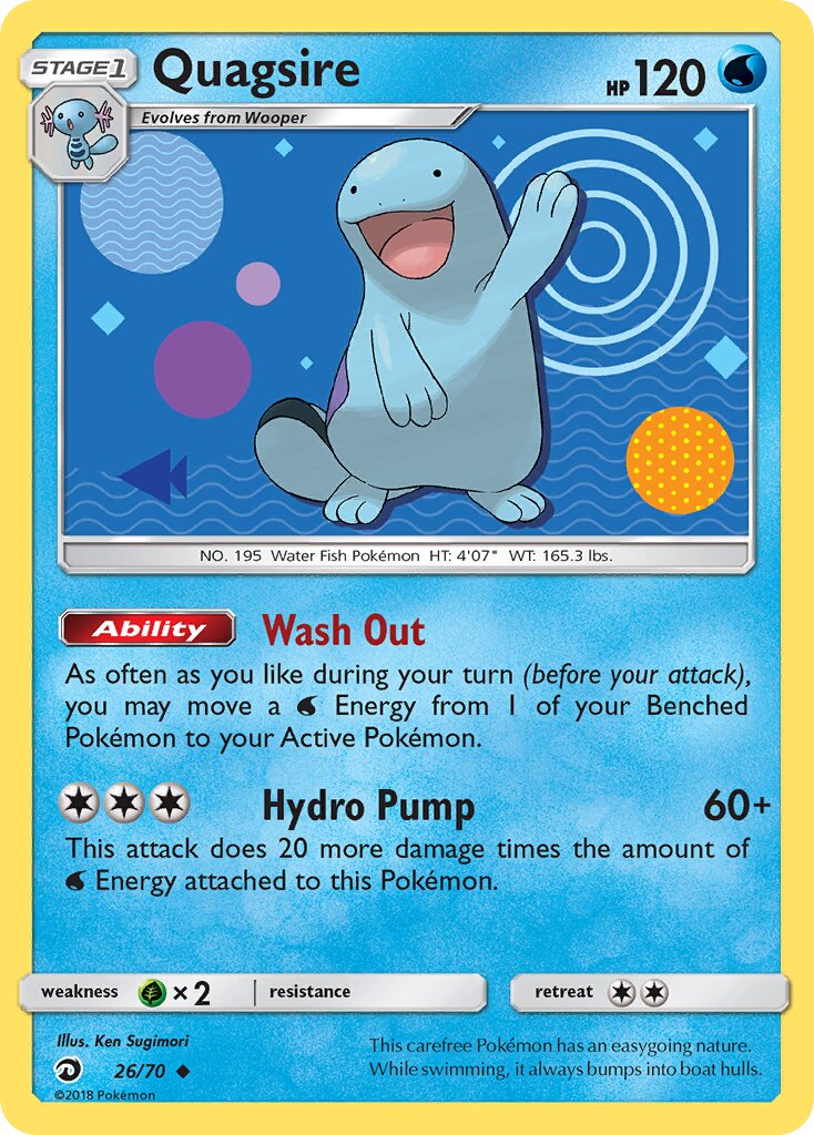 Quagsire 026/70 — Dragon Majesty (English Pokémon TCG card)