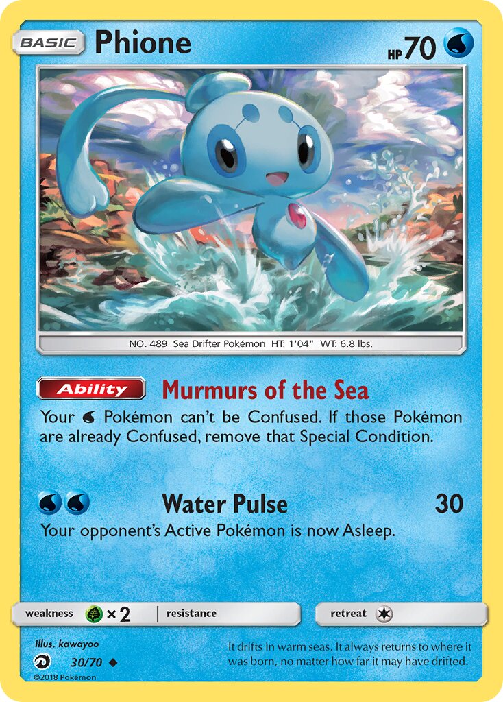 Phione 030/70 — Dragon Majesty (English Pokémon TCG card)