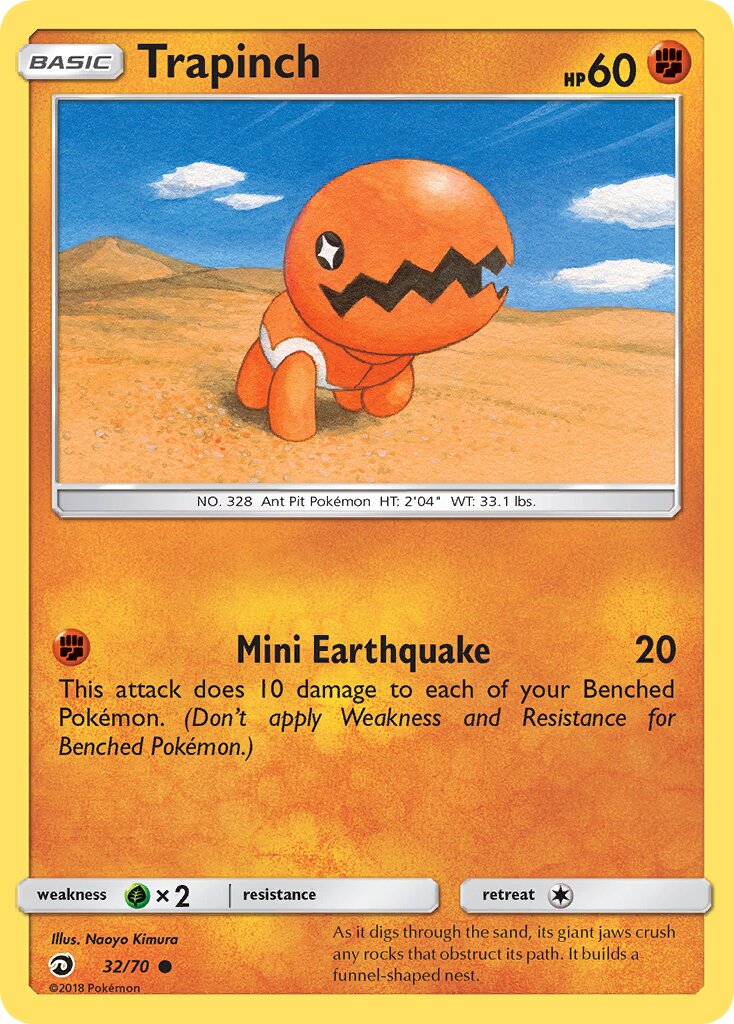 Trapinch 032/70 — Dragon Majesty (English Pokémon TCG card)