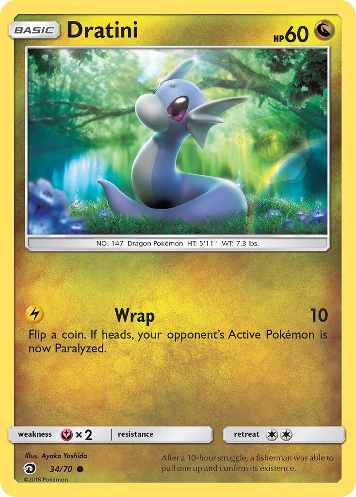 Dratini 034/70 — Dragon Majesty (English Pokémon TCG card)