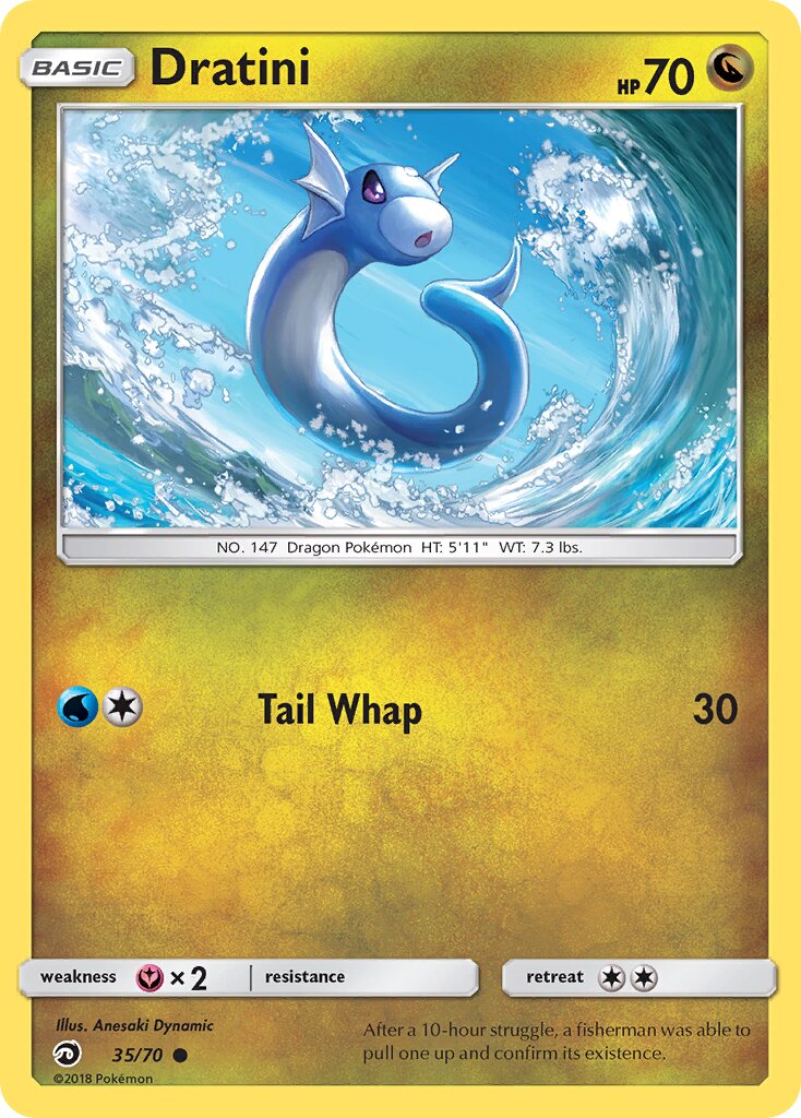 Dratini 035/70 — Dragon Majesty (English Pokémon TCG card)