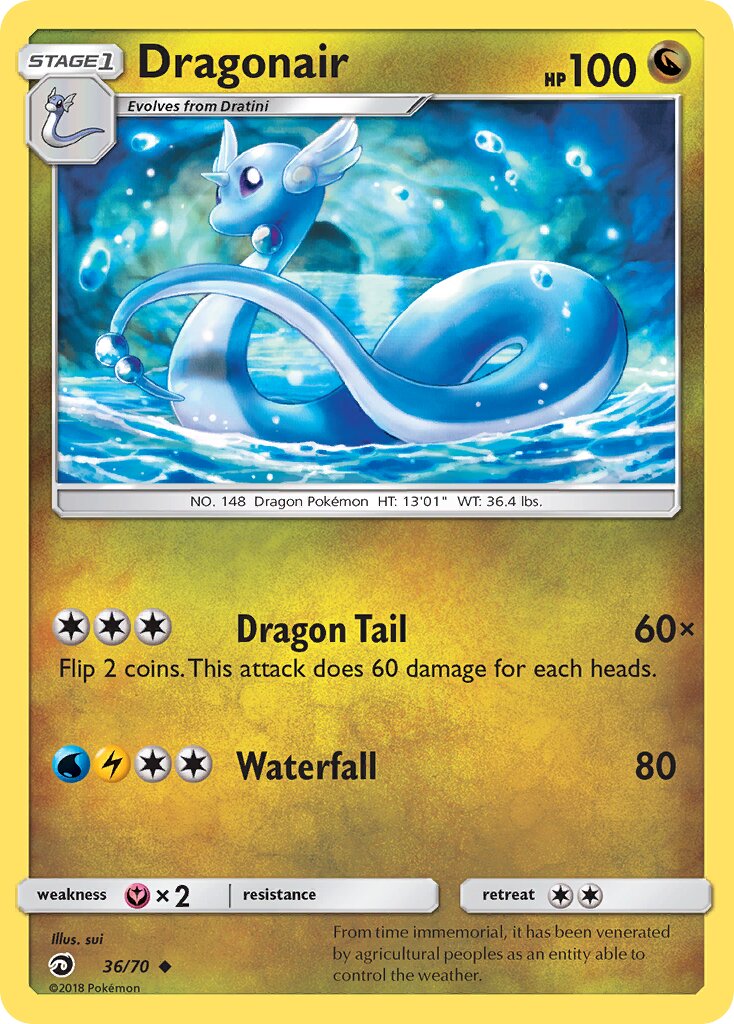 Dragonair 036/70 — Dragon Majesty (English Pokémon TCG card)