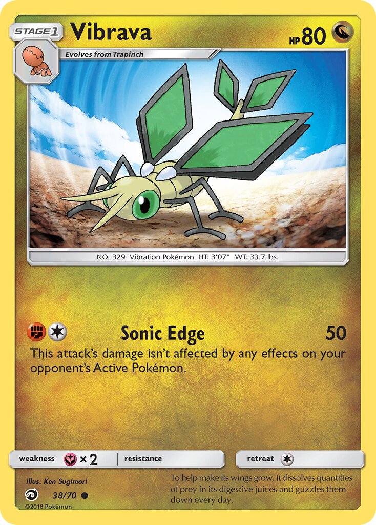 Vibrava 038/70 — Dragon Majesty (English Pokémon TCG card)
